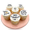 Lovely Valentine's Day Vanilla Cupcakes - Set Of 6