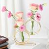Buy Luminous Roses And Gold Metal Stand
