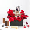 Gift Luxe Red Roses and Chocolates Hamper