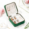 Buy Luxe Velvet Personalized Green Jewellery Organizer