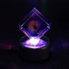 Buy Magical Love Personalized Rotating Crystal Cube with LED