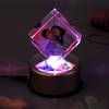 Magical Love Personalized Rotating Crystal Cube with LED Online