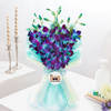 Gift Majestic Blue Orchid Bouquet For Dad