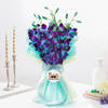 Buy Majestic Blue Orchid Bouquet For Dad