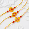 Gift Mandana Meenakari Rakhis - Set Of 3