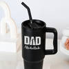 Gift Matte Black Personalized Dad Tumbler