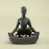 Gift Meditative Woman Resin Planter - Without Plant