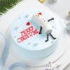 Merry Christmas Snowman Cake