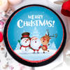 Gift Merry Christmas Snowman Poster Cake
