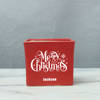 Gift Merry Xmas Personalized Red Ceramic Planter