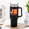 Modern Matte Personalized Black Tumbler