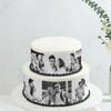 Monochrome Delight Personalized Photo Cake (2 Kg)