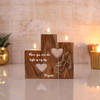 Mother's Day Personalized Wooden T-Light Stand