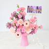 Mother's Day Pink Blossom Arrangement In Coupe Vase Online
