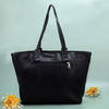 Buy Multi compartment Black Quilted Tote Bag