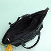 Shop Multi compartment Black Quilted Tote Bag
