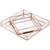Gift Multipurpose Organizer - Square - Rosegold - Glass - Single Piece