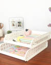 Buy Multipurpose Organizer - White - Set Of  2