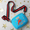 Mystic Zodiac - Pop Blue Personalized Canvas Sling Bag - Cancer