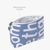 Gift Natural Cotton Blue Cosmetic Pouch
