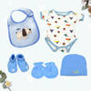 Buy Newborn Baby Boy Essentials Hamper- Blue
