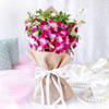Orchids in Jute Wrapping Ribbon Bouquet