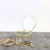 Gift Organizer With Lid -Hexagon - Glass - Single Piece