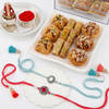 Oxidized Rakhi Set Of 2 With Lebanese Baklawa Online