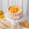Shop Peach Blooms And Mango Bliss Cake Gift Combo