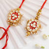 Gift Pearls And Chocolates Bhaiya Bhabhi Rakhi Combo