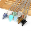 Gift Pendant - Natural Stone - Pointed Pendulum - Single Piece