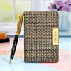 Personalised Antique Gold Finish Notebook and Pen Online