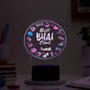 Personalized Best Bhai Ever Black Base LED Lamp