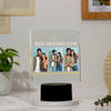 Buy Personalized Best Brother Ever LED Lamp And Salma Work Rakhi