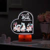 Personalized Best Mom In The World LED Lamp - Wooden Finish Base