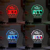 Shop Personalized Best Sister Ever Black Base LED Lamp