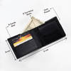 Gift Personalized Black Vegan Leather Wallet For Him