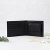 Shop Personalized Black Vegan Leather Wallet For Him