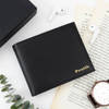 Personalized Black Vegan Leather Wallet For Him