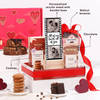 Gift Personalized Chocolates, Brownies, & Photo Frame Valentine's Day Hamper