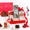 Personalized Chocolates, Brownies, & Photo Frame Valentine's Day Hamper