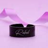 Gift Personalized Classic Black Adjustable Men's Ring