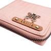 Gift Personalized Cute PU Leather Womens Zip Wallet - Blush Pink
