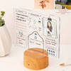 Shop Personalized Daily Journal LED Lamp With Wooden Base