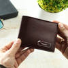 Personalized Dark Brown Leather Wallet for Men Online