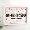 Gift Personalized Date And Memories Valentine's Day Frame