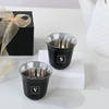 Buy Personalized Double Walled Black Arabic Coffee Cup - Set Of 2