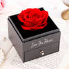 Gift Personalized Envelope Pendant And Rose Box Gift Combo