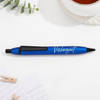 Shop Personalized Fathers Day Blue Diary And Pen Combo