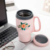 Buy Personalized Floral Coffee Flask